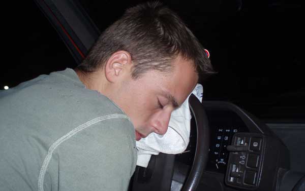 Automobiliste endormi